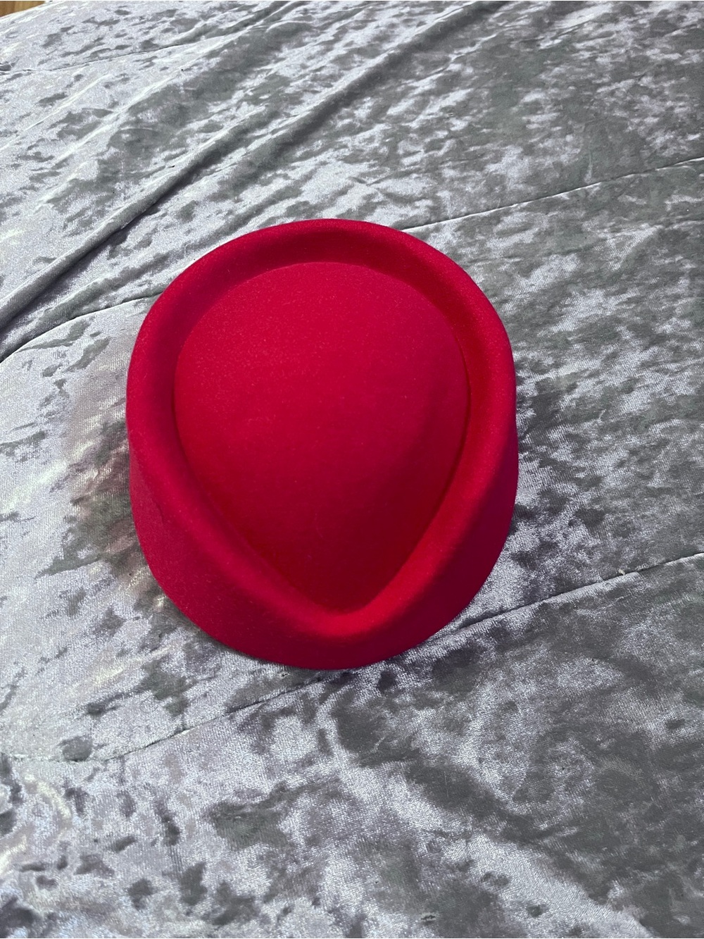 Red Felt Teardrop Hat